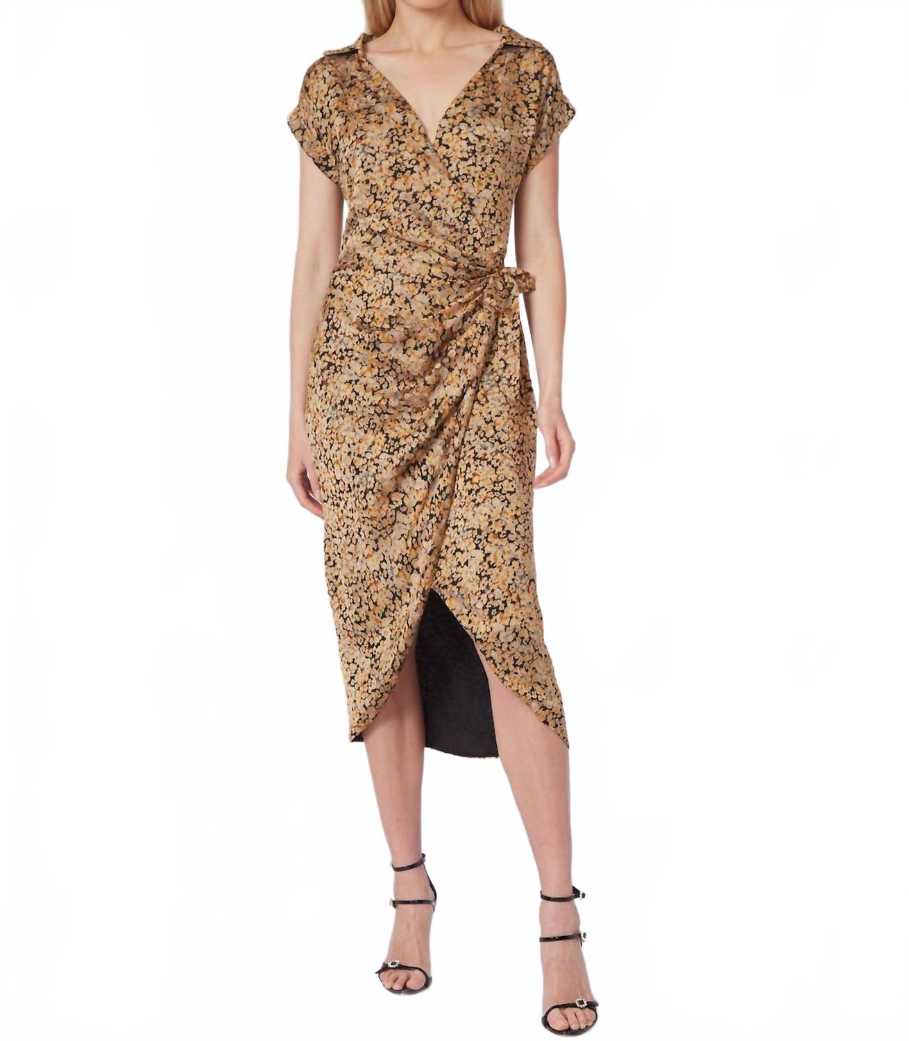 

Платье-кимоно Kali в коричневом цвете GILNER FARRAR