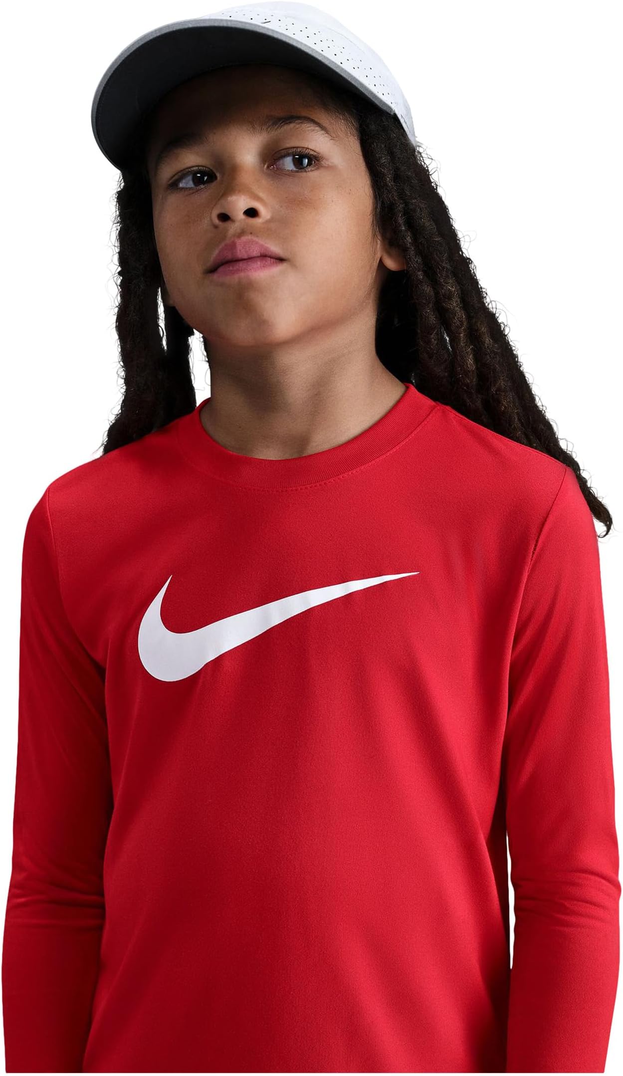 Футболка с длинным рукавом Legend Dri-FIT Nike Kids, University Red/White — фото 3