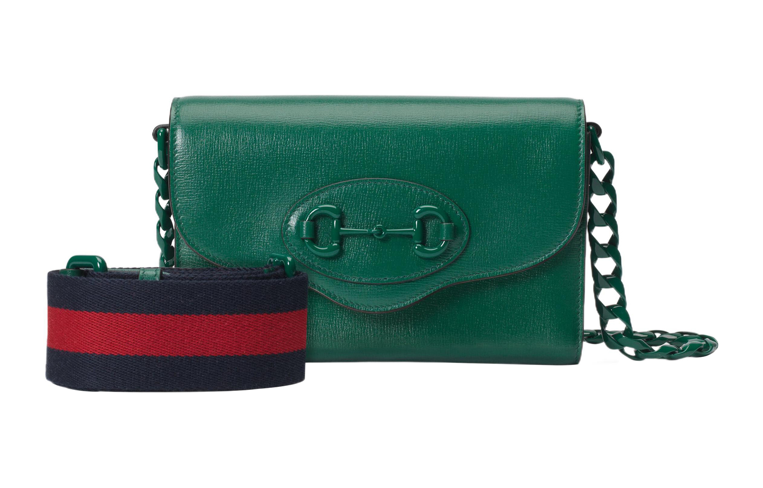 Кожаная сумка кроссбоди Gucci 1955 с подковообразной пряжкой — фото 2