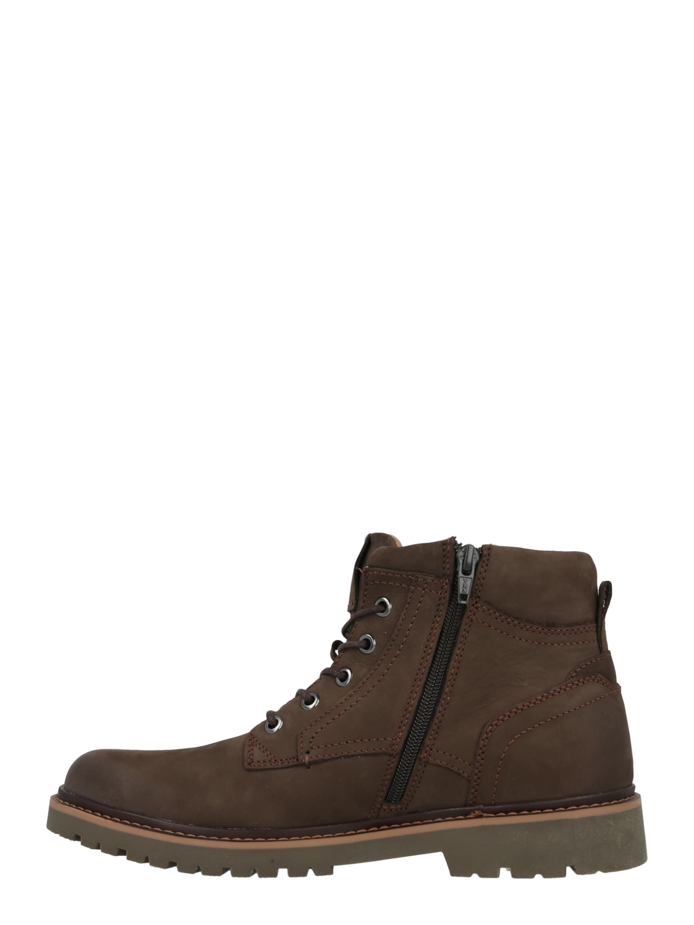 ABOUT YOU Ботинки 'Jay' на шнуровке в коричневом цвете — фото 2