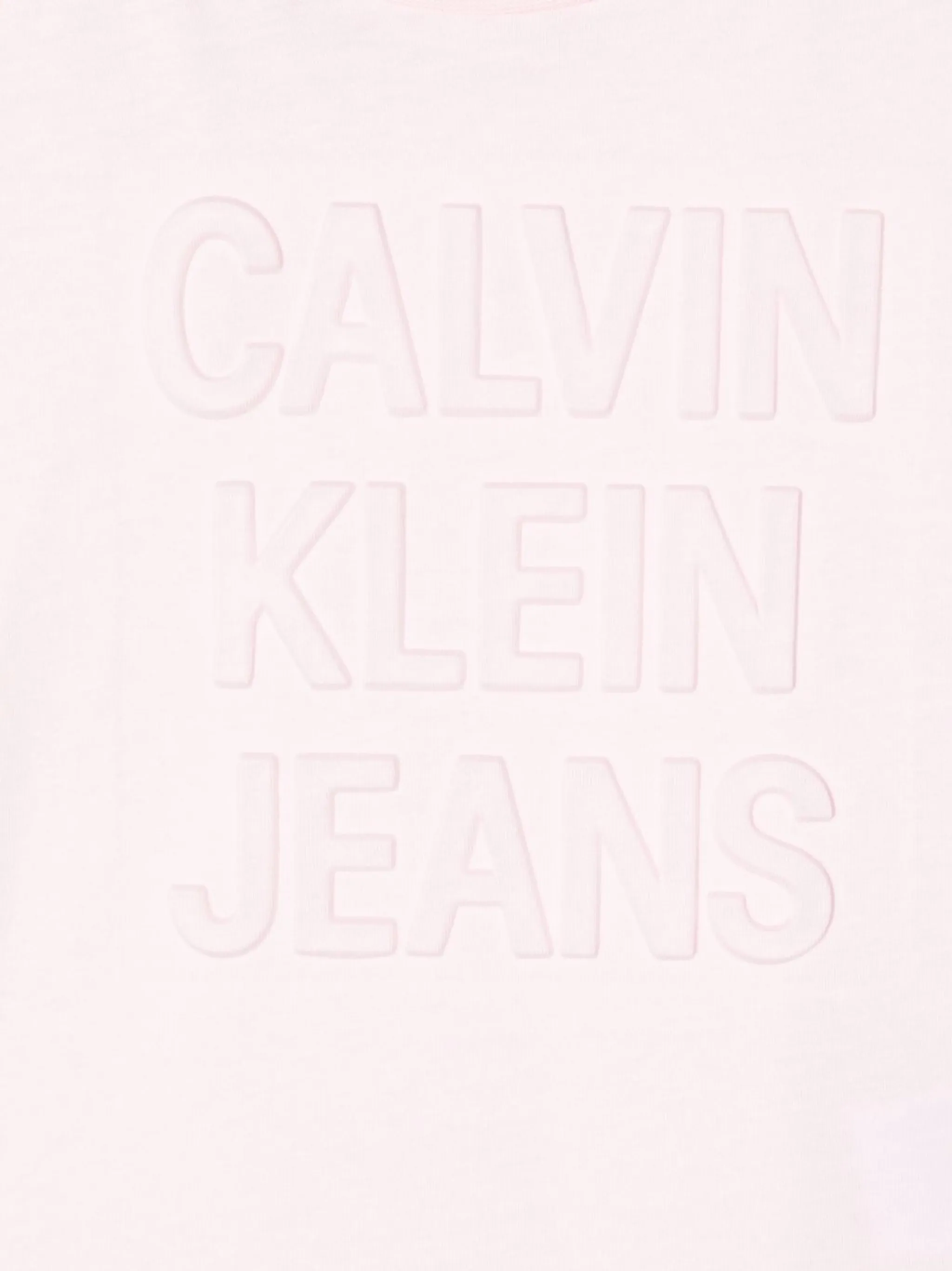 Футболка с тисненым логотипом Calvin Klein Kids, розовый — фото 3