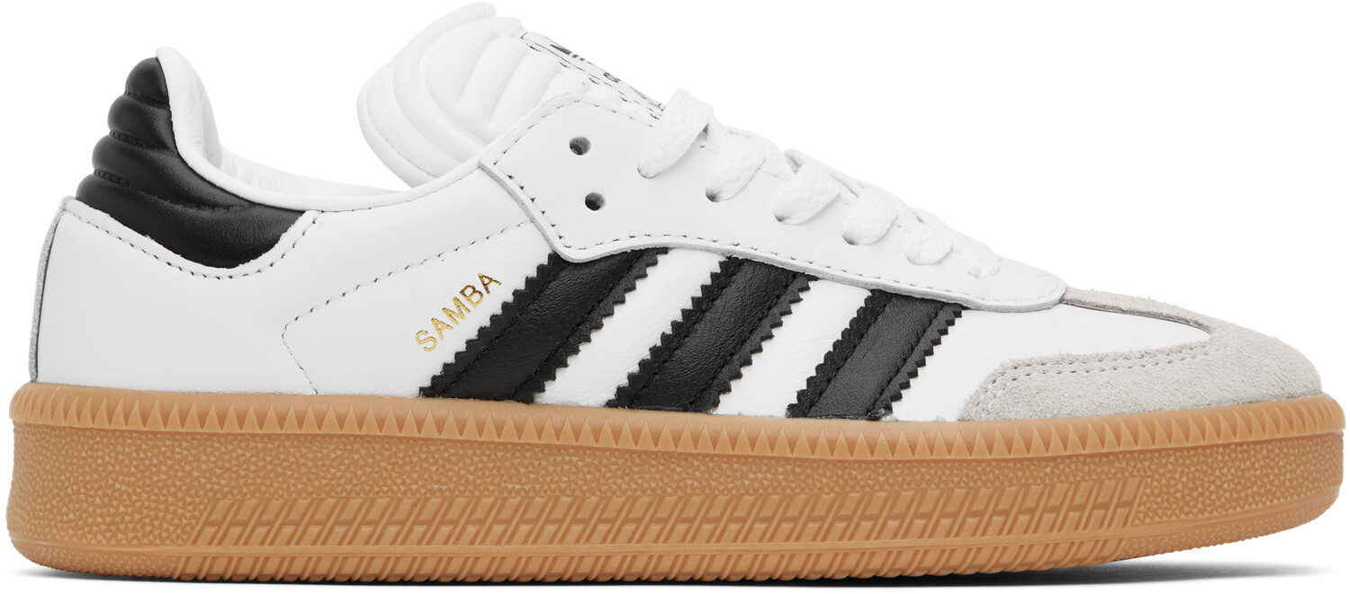 

Белые и черные кроссовки Samba XLG для больших детей Adidas Kids