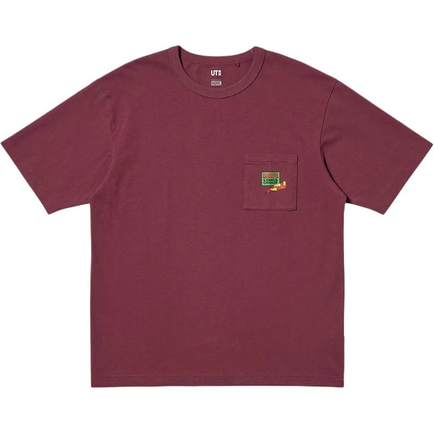 Футболка Unisex MANWEI,LIANMINGKUAN MAGIC For ALL UNIQLO, темно-красный