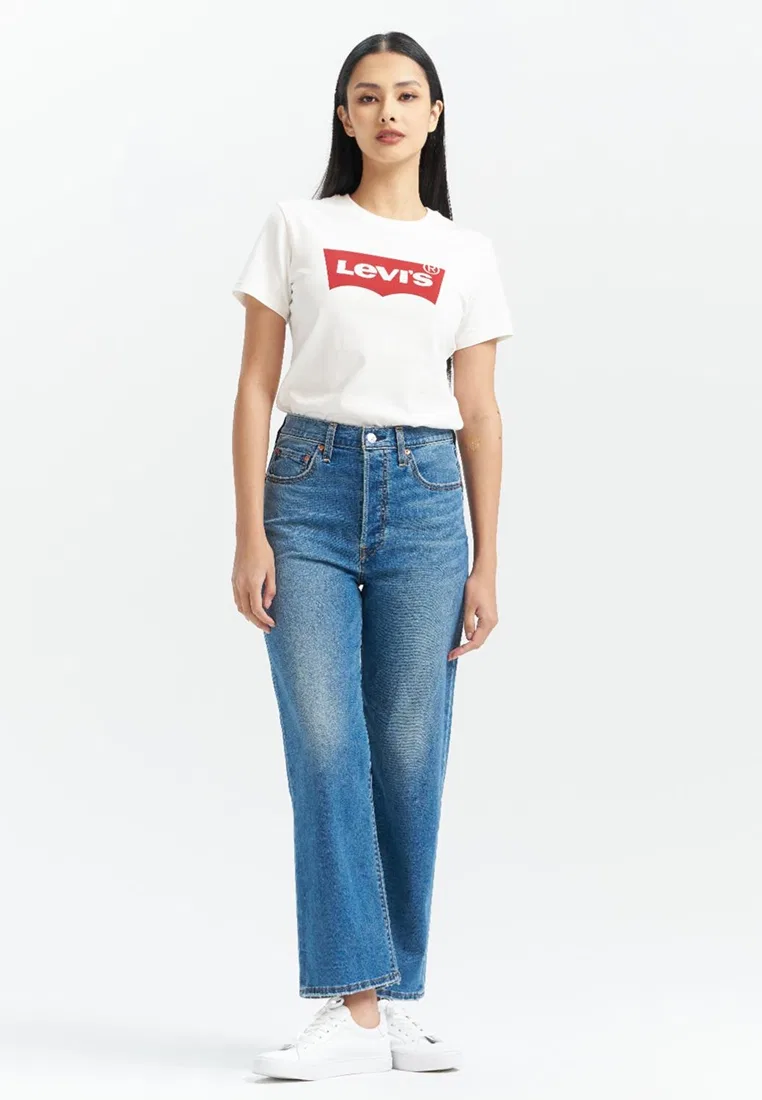 Джинсы женские, прямые укороченные, Levi’s, синие Levi'S — фото 2