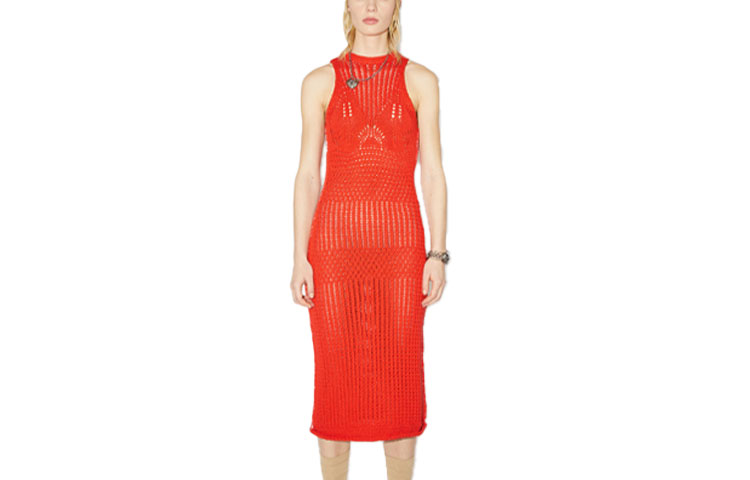 

Acne Studios SS22 Платье без рукавов женское красное