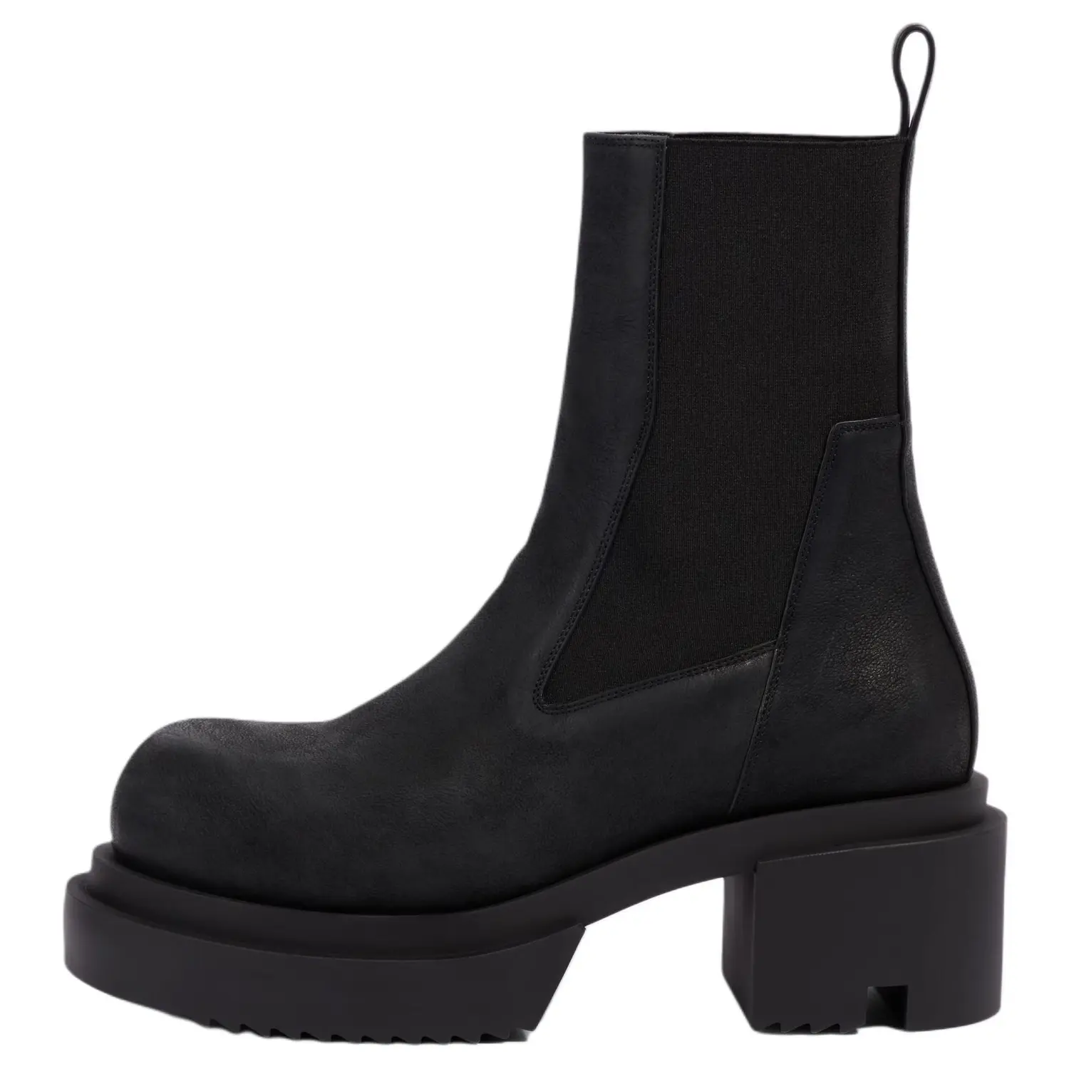 

RICK OWENS /RO Короткие ботинки челси Beatle 7,5 см, мужские, черные