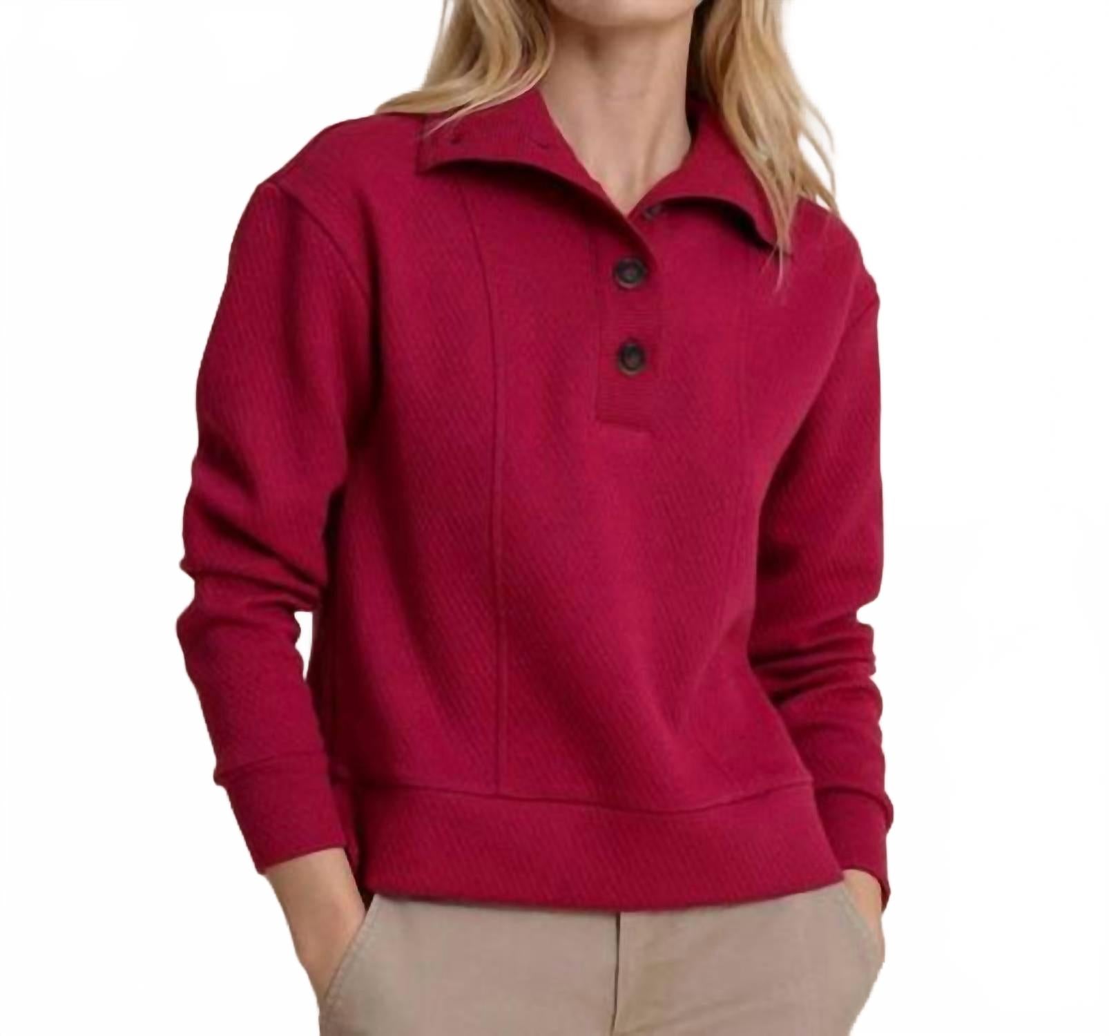 

Пуловер Tonya Button Mock в цвете Carolina Plum Southern Tide, Carolina Plum
