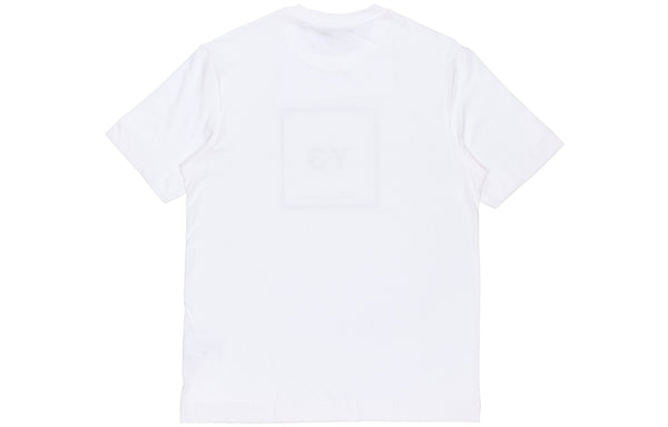 Футболка y-3 ss21 alphabet logo loose round neck short sleeve white t-shirt Adidas, белый — фото 2