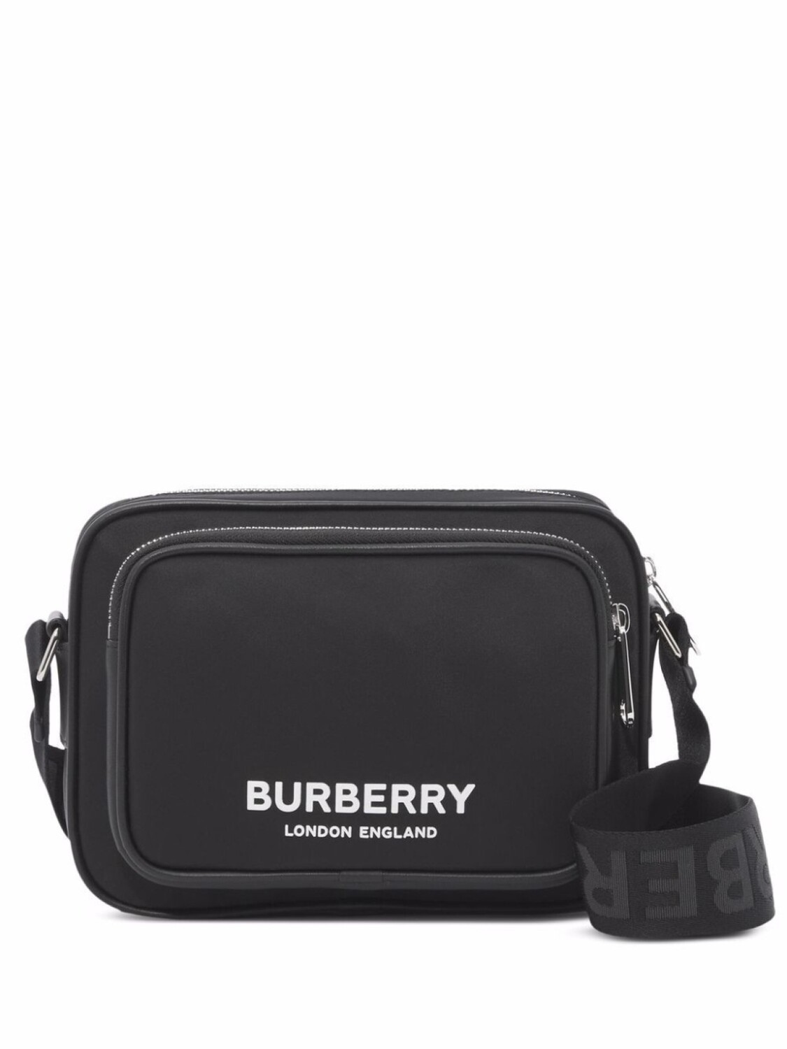 

Burberry сумка на плечо с логотипом, черный