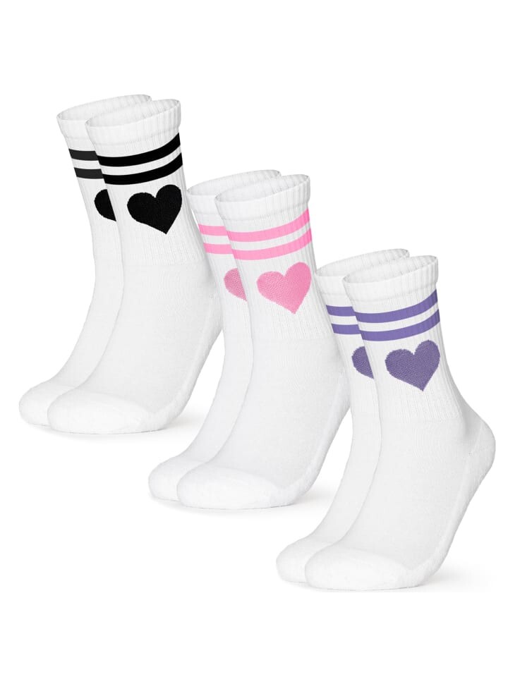 

Носки Occulto 3er Pack Herz Tennis Socken Venus, цвет Streifen