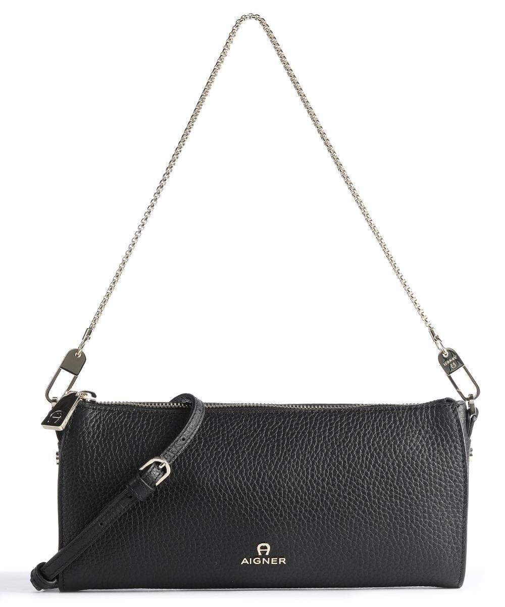 

Сумка на плечо Ivy из зерненой яловой кожи Aigner, черный