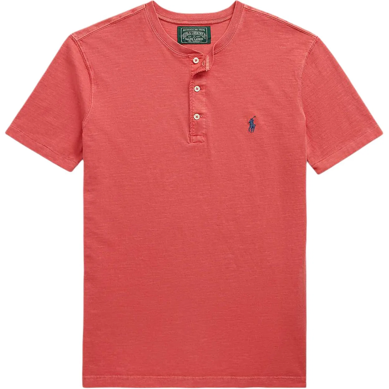 Поло Polo Ralph Lauren мужское красное с воротником-стойкой