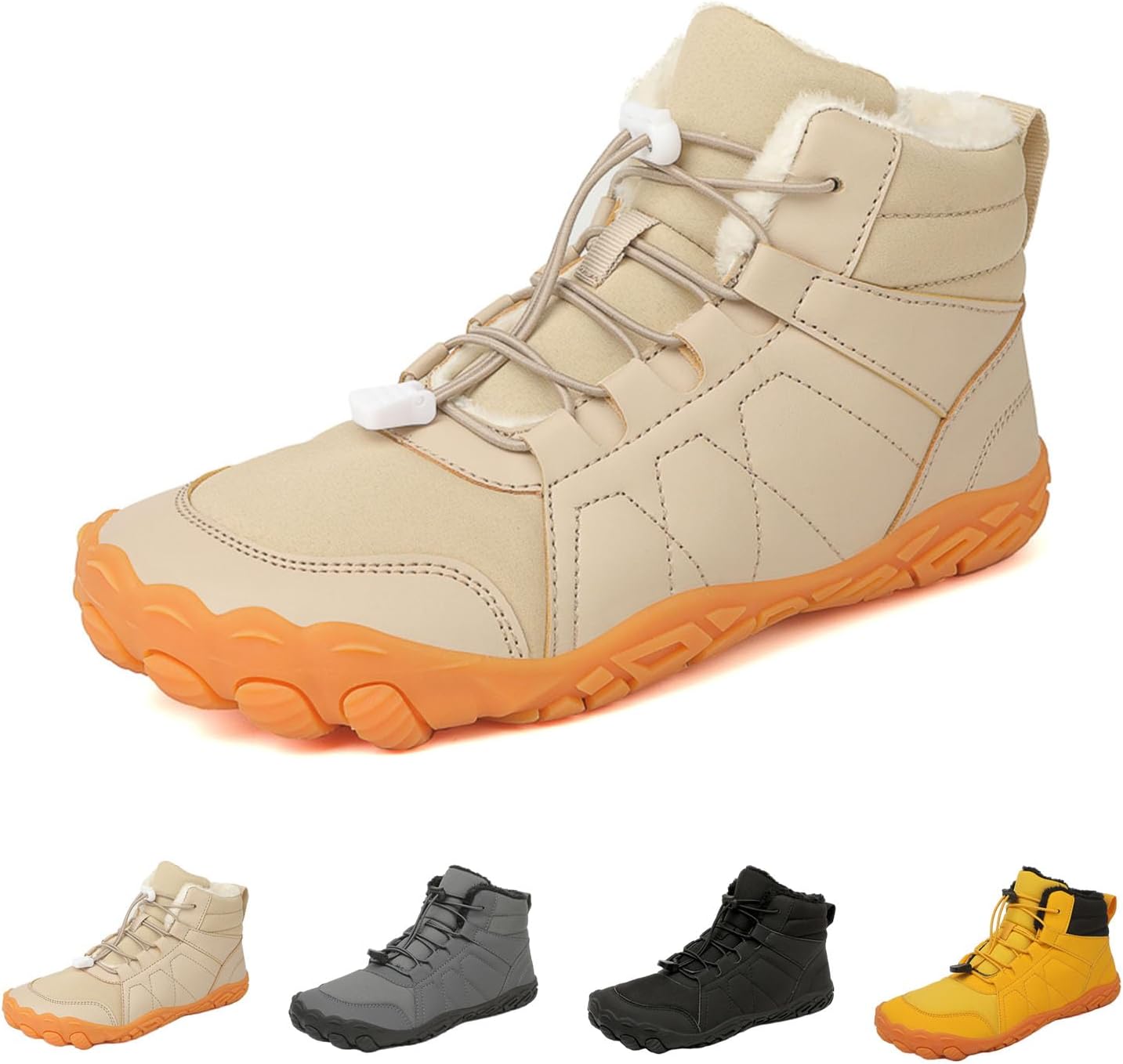 

Зимняя обувь для походов для женщин и мужчин, 2025 обновленные зимние ботинки, теплые водонепроницаемые ботинки с широкой носочной частью для альпинизма и спорта Takezumi, хаки