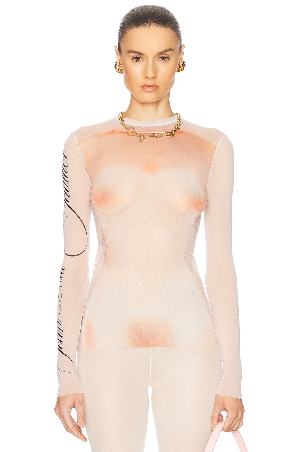 

Классический топ Jean Paul Gaultier, цвет Pale Pink & Dusty Pink