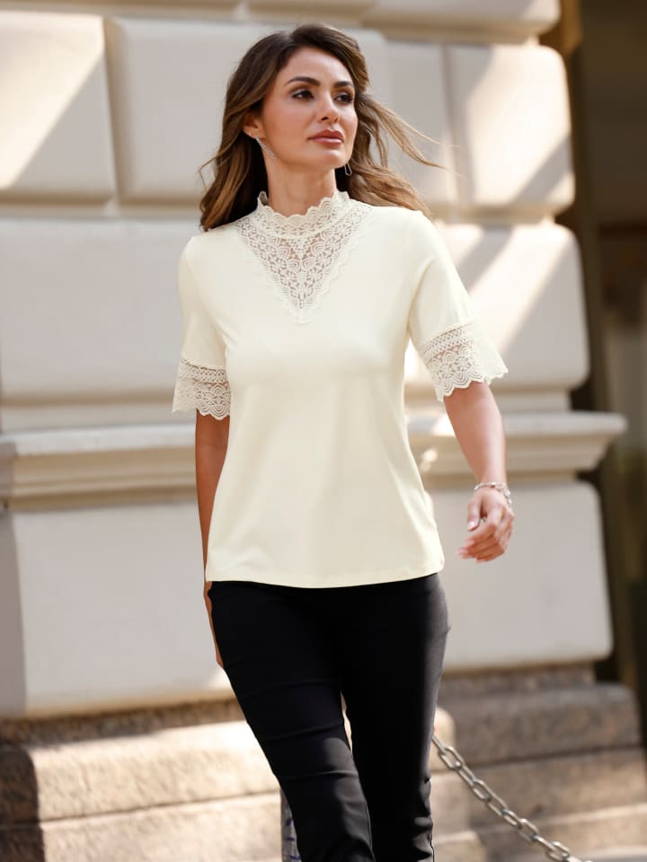 

Кружевная рубашка цвета шампанского WITT WEIDEN