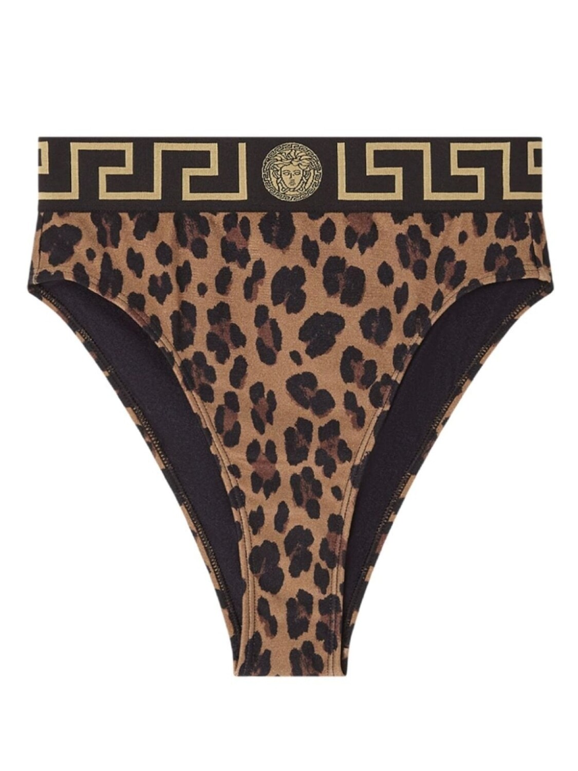 

Versace плавки бикини с леопардовым принтом и отделкой Greca, коричневый