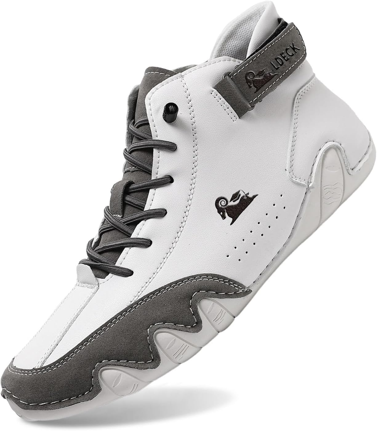 

Походные ботинки для женщин и мужчин, водонепроницаемые, дышащие, спортивные кроссовки для тренажерного зала, удобные с легким надеванием, для ходьбы, тенниса, бега, легкие повседневные модные кроссовки Wabkderpu, белый/серый