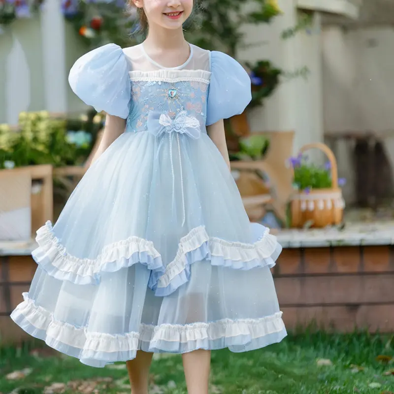 Disney Платье Frozen Series Blue для детей 3-7 лет — фото 4