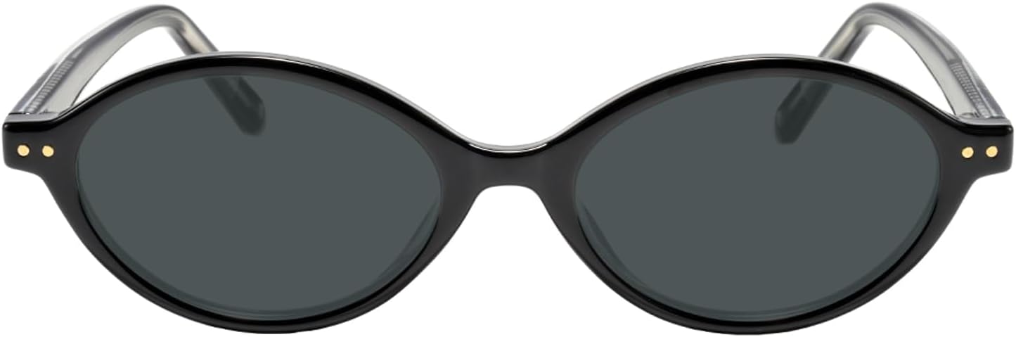 

Солнцезащитные очки TIJN Olisa Retro Oval для женщин и мужчин – поляризованные, с защитой от УФ-излучения UV400, легкая и стильная оправа, модные солнцезащитные очки, 03. Black / Grey