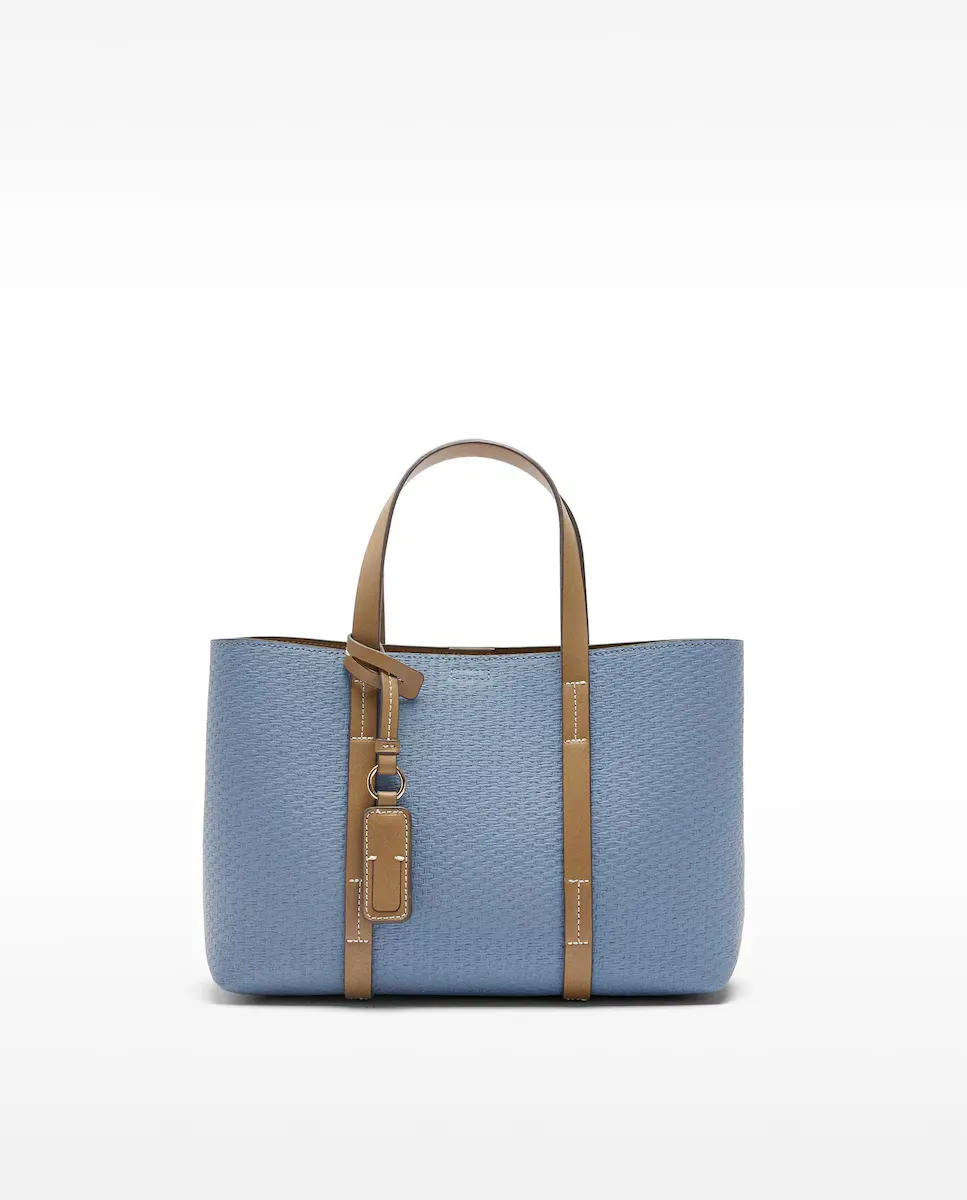 

Сумка-трансформер в стиле тоут с застежкой-молнией и съемной подвеской, однотонная Parfois, светло-голубой