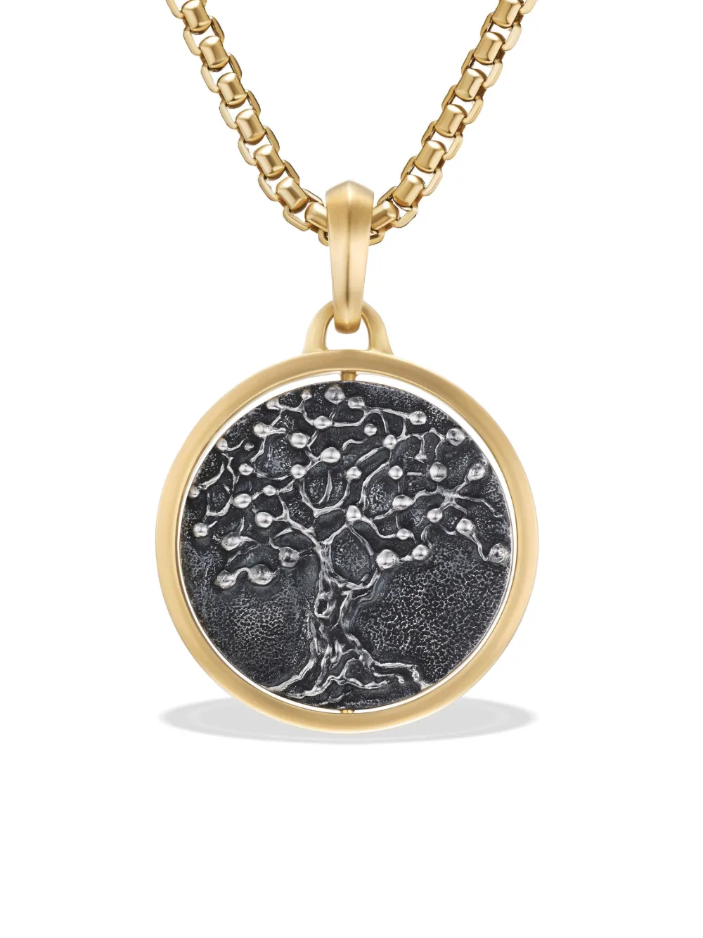 

Подвеска Life and Death Duality из желтого золота и серебра (30 мм) David Yurman, золотой