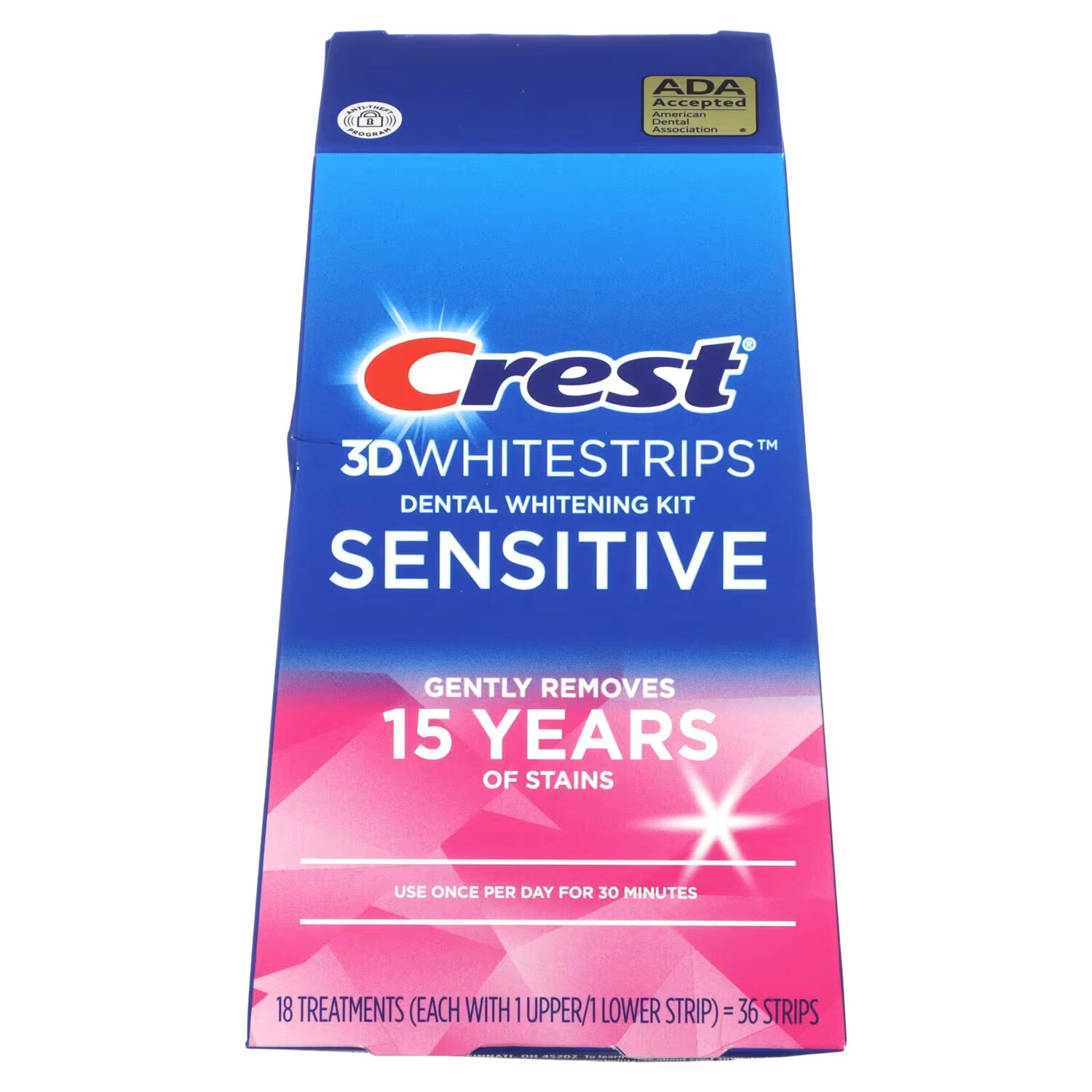 

Набор для отбеливания зубов Crest 3D Whitestrips Sensitive, 36 полосок