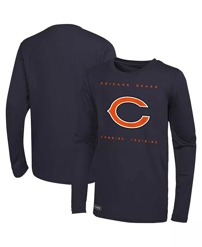 

Футболка мужская темно-синяя Chicago Bears Side Drill с длинным рукавом Outerstuff