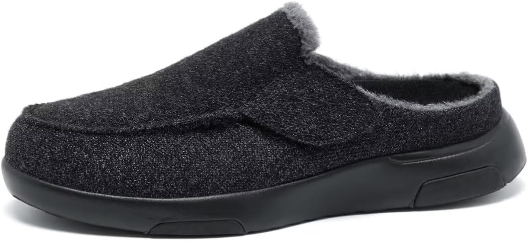 

Мужские ортопедические тапочки OrthoComfoot с поддержкой свода стопы: слипоны-лоаферы при подошвенном фасците, повседневные туфли на плоскую ножку с застежкой-липучкой для облегчения боли в ногах и пятках, черный