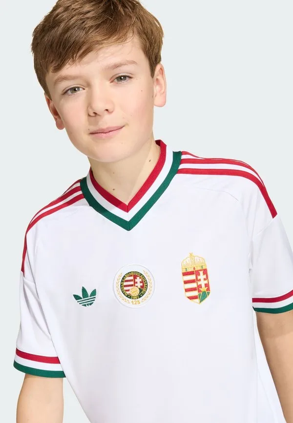 Выездная спортивная футболка сборной венгрии 26 Adidas Performance, White — фото 4