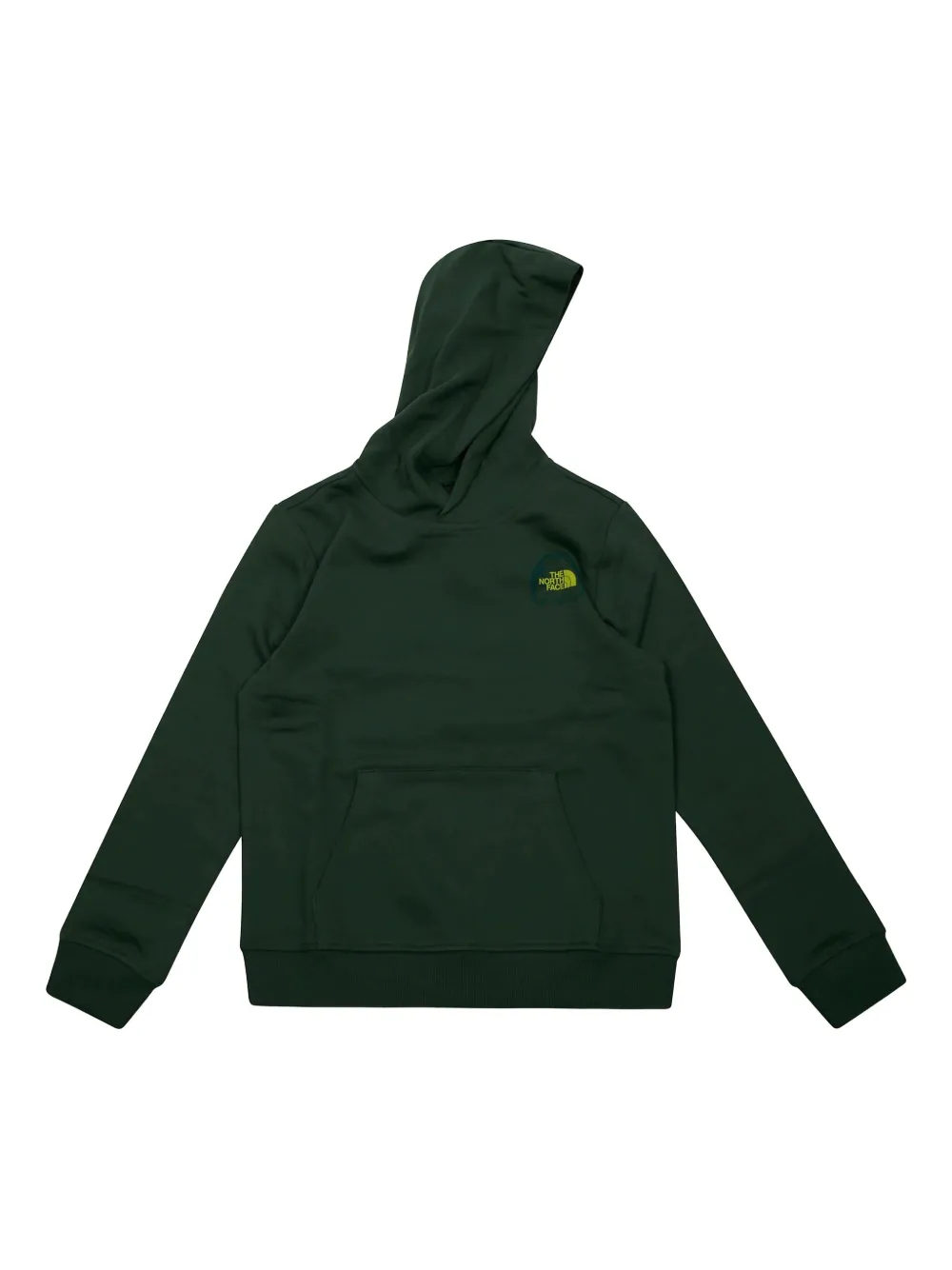 

Худи с графическим принтом The North Face Kids, зеленый