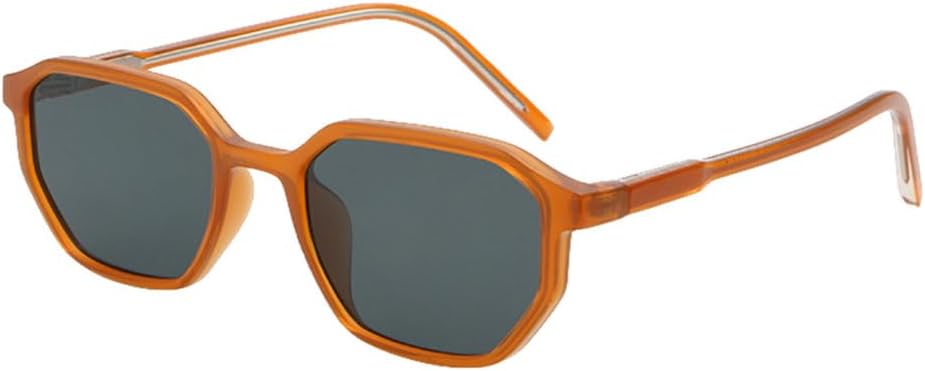 

Солнцезащитные очки MUTYNE Polygon для мужчин, защита от УФ-излучения 400, ацетат, квадратные солнцезащитные очки для женщин, зеленые, черные, коричневые, Orange With Grey