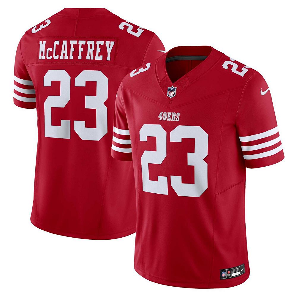 

Мужская обувь Nike Christian McCaffrey Scarlet San Francisco 49ers Vapor F. Ограниченный Джерси, красный