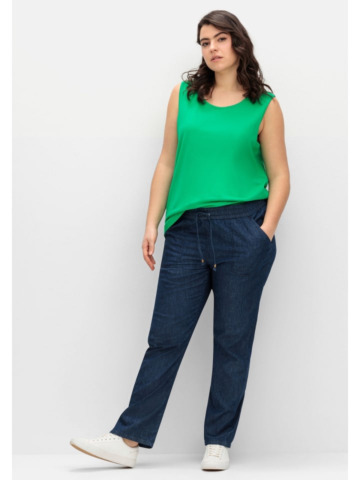 

Джинсы sheego, цвет dark blue denim