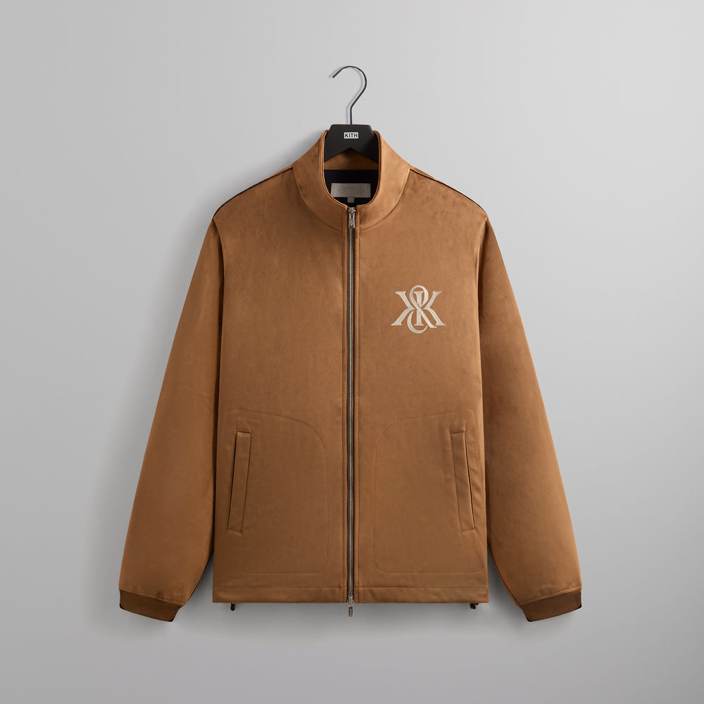 

Куртка Kith Bonded Microsuede Ali Track Jacket, цвет Mesa