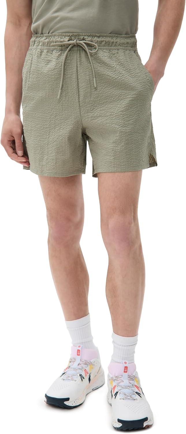 

Мужские шорты Nike Unlimited Seersucker без подкладки 7 дюймов, Pale Army