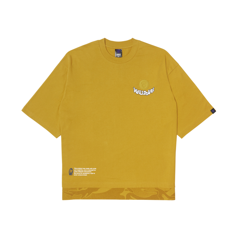 

Футболка с коротким рукавом и принтом логотипа Aape, оранжевый