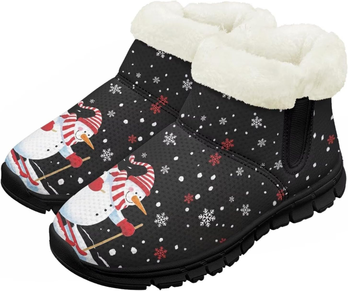 

Зимние сапожки для малышей, теплые снежные ботинки, уютные пушистые детские ботильоны, уличная модная обувь для мальчиков и девочек Chririnla, Skiing Snowman