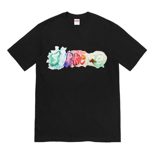 

Футболка watercolor t-shirt 'black' Supreme, черный