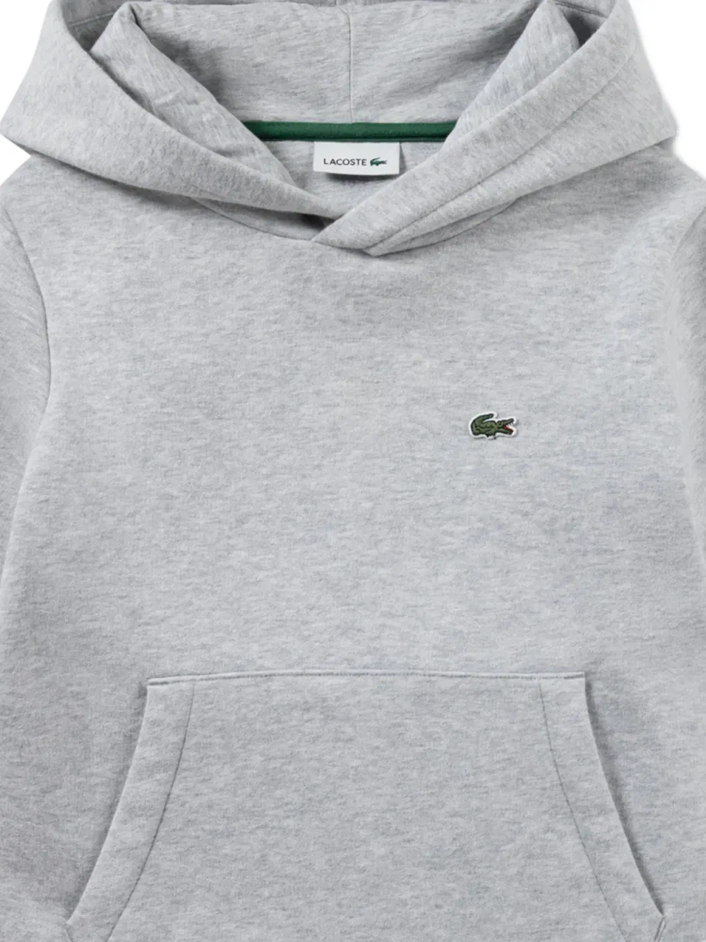 Худи с логотипом Lacoste Kids, серый — фото 4