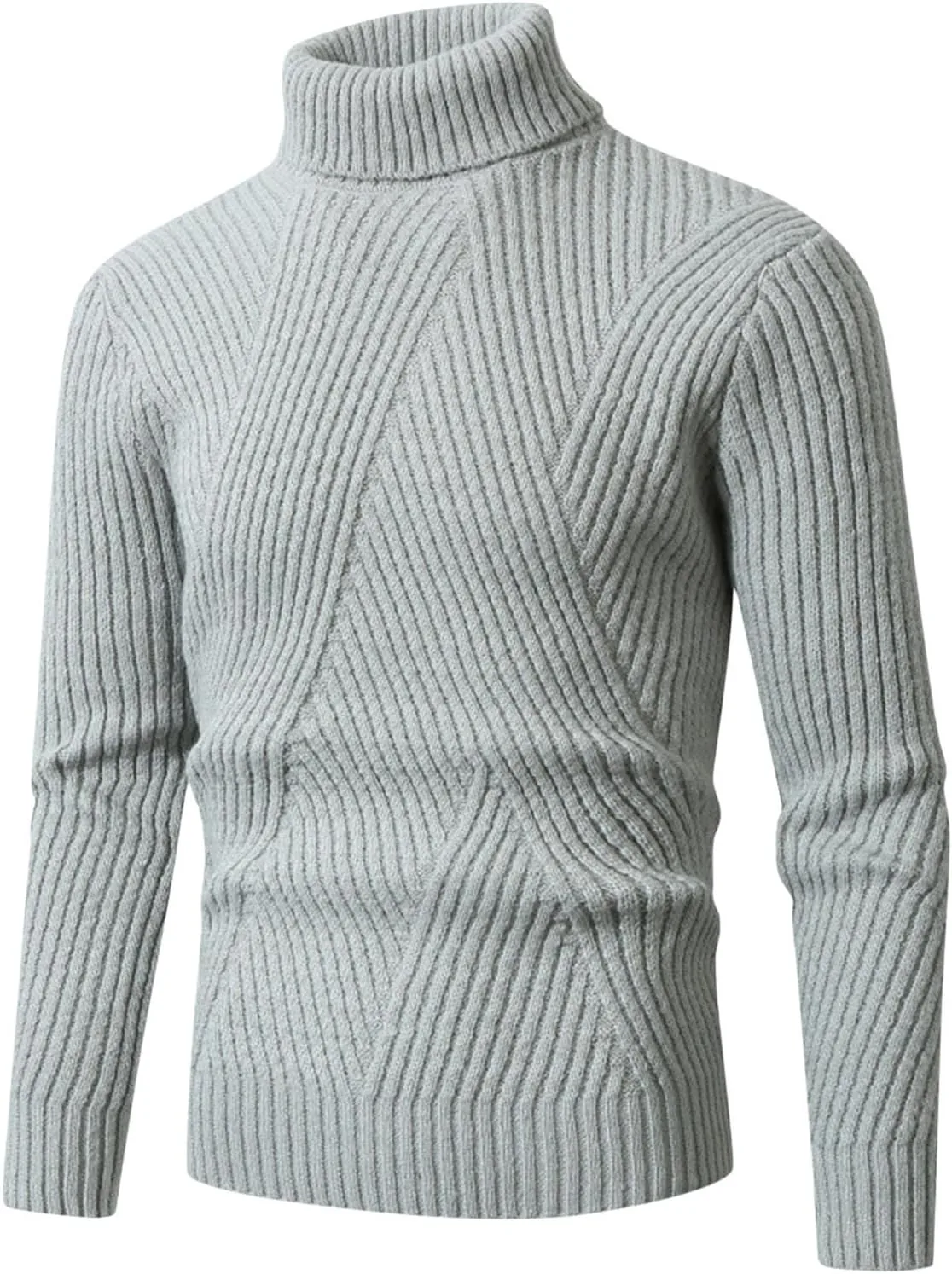 

Мужской свитер с высоким воротником, вязаный, винтажный