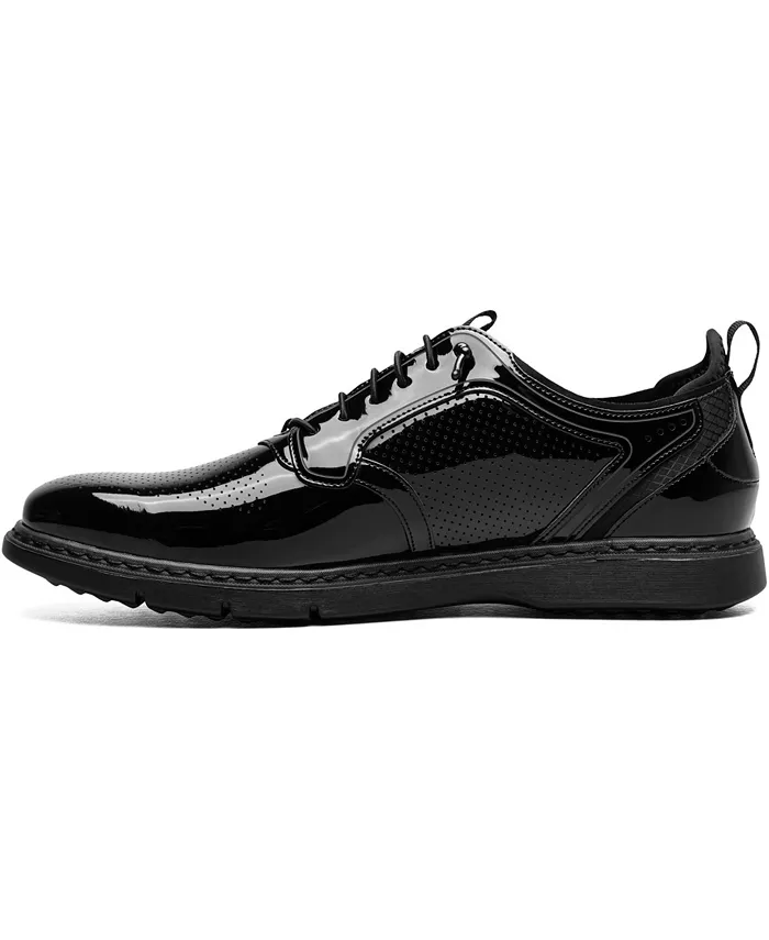 Мужские туфли Spyre Plain Toe на эластичных шнурках Stacy Adams, черный — фото 3