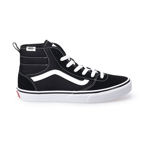 Детские кроссовки Atwood на шнурках Vans, Suede Black White — фото 2