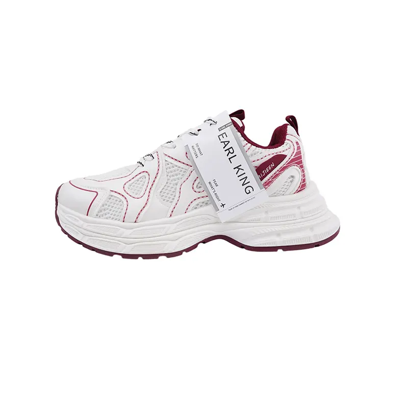 

Earl king Мужские белые низкие кроссовки с увеличенной амортизацией, цвет White