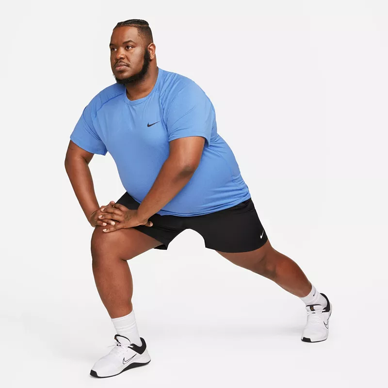 Мужская футболка для фитнеса с короткими рукавами Nike Dri-FIT Ready, цвет Game Royal — фото 2