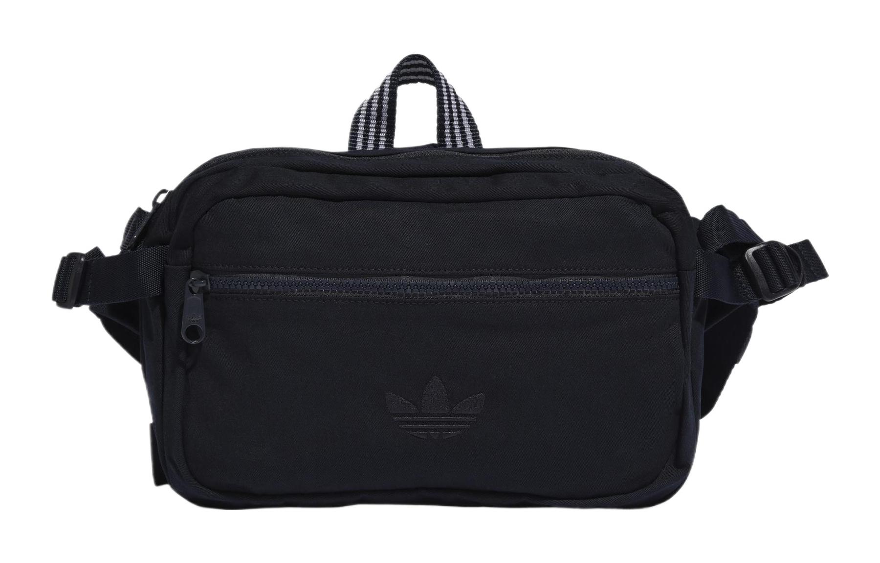 

Adidas Originals Хлопковая поясная сумка через плечо, обычная, унисекс, темно-синяя