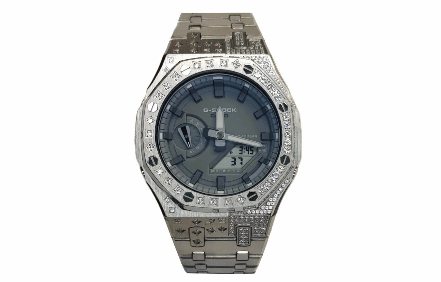 

CASIO Часы Men Liquid Crystal/Analog Dual Display Series 44mm Black Watch