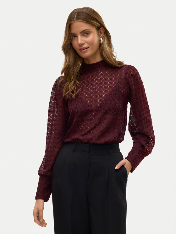 

Блузка regular fit Becca 10302894 Vero Moda, фиолетовый