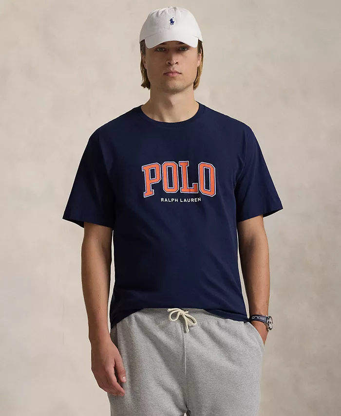 

Мужская футболка с логотипом Big & Tall Polo Ralph Lauren, синий