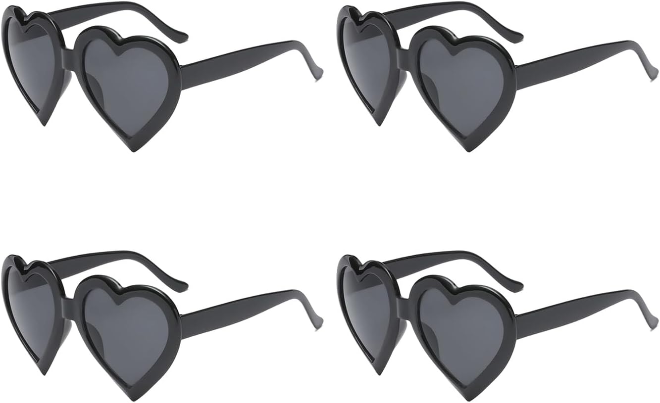 

4 шт. Черные солнцезащитные очки с защитой от УФ-излучения UV400, солнцезащитные очки для рыбалки, очки для вечеринок, подходящие к наряду, солнцезащитные очки для вечеринок для женщин и мужчин crayfomo