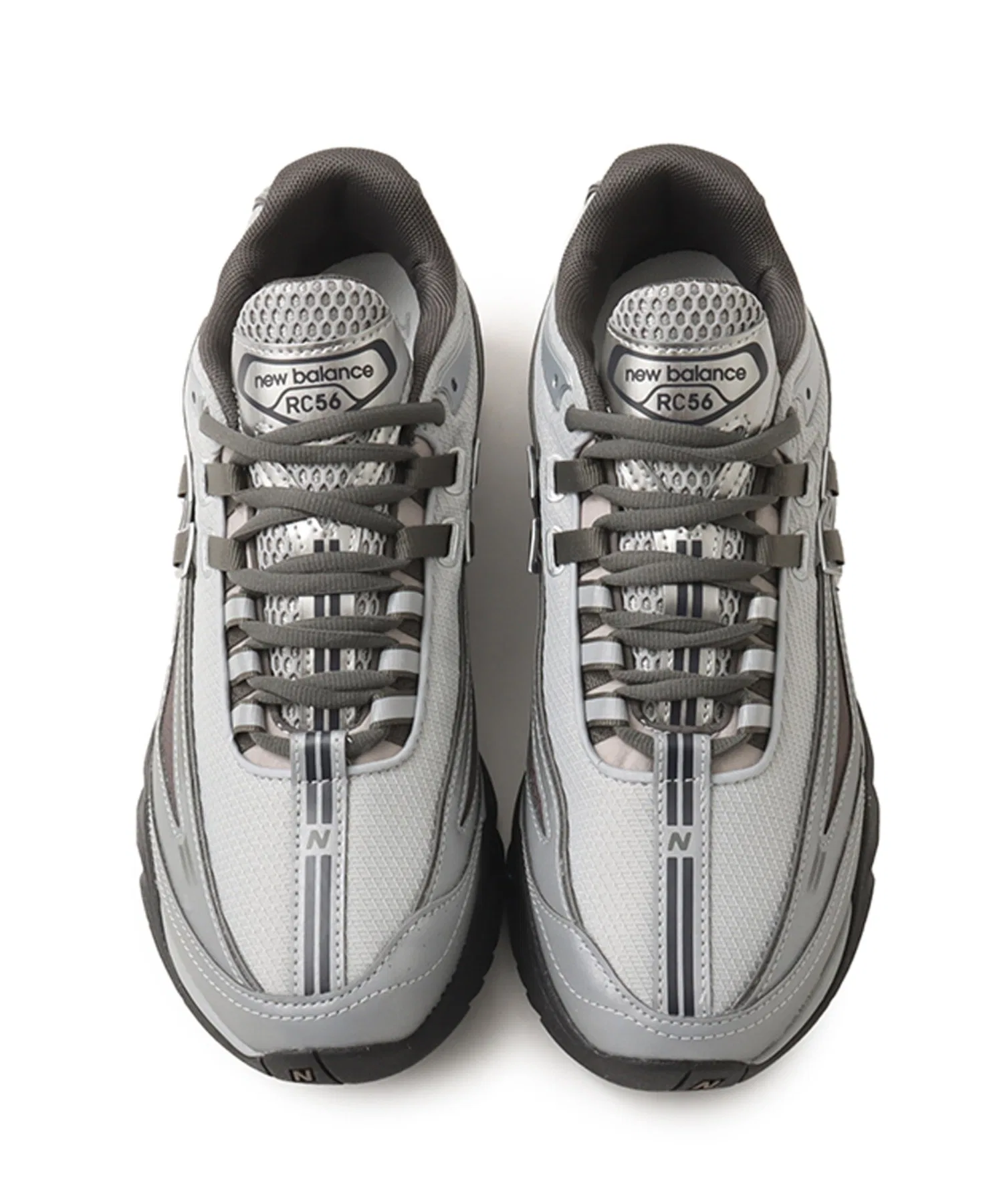 Мужские кроссовки из искусственной кожи и синтетики New Balance URC564KY серые — фото 2